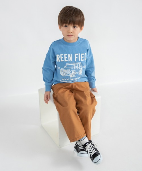 BRANSHES(ブランシェス)の「【ブランシェスmini】まえうしろどっちも着られるトレーナー(スウェット・キッズ・ライトグリーン/ブラウン/杢グレー/ブルー/アイボリー・130/90/100/80/120/110)」の12枚目の写真