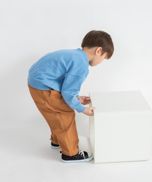 BRANSHES(ブランシェス)の「【ブランシェスmini】まえうしろどっちも着られるトレーナー(スウェット・キッズ・ライトグリーン/ブラウン/杢グレー/ブルー/アイボリー・130/90/100/80/120/110)」の11枚目の写真