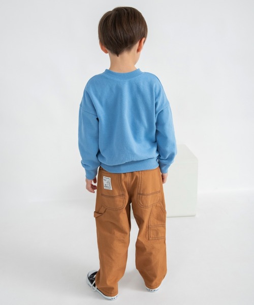 BRANSHES(ブランシェス)の「【ブランシェスmini】まえうしろどっちも着られるトレーナー(スウェット・キッズ・ライトグリーン/ブラウン/杢グレー/ブルー/アイボリー・130/90/100/80/120/110)」の10枚目の写真