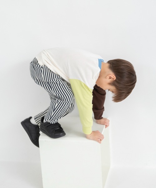 BRANSHES(ブランシェス)の「【ブランシェスmini】まえうしろどっちも着られるトレーナー(スウェット・キッズ・ライトグリーン/ブラウン/杢グレー/ブルー/アイボリー・130/90/100/80/120/110)」の17枚目の写真