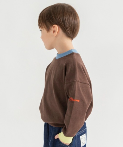 BRANSHES(ブランシェス)の「【ブランシェスmini】まえうしろどっちも着られるトレーナー(スウェット・キッズ・ライトグリーン/ブラウン/杢グレー/ブルー/アイボリー・130/90/100/80/120/110)」の22枚目の写真