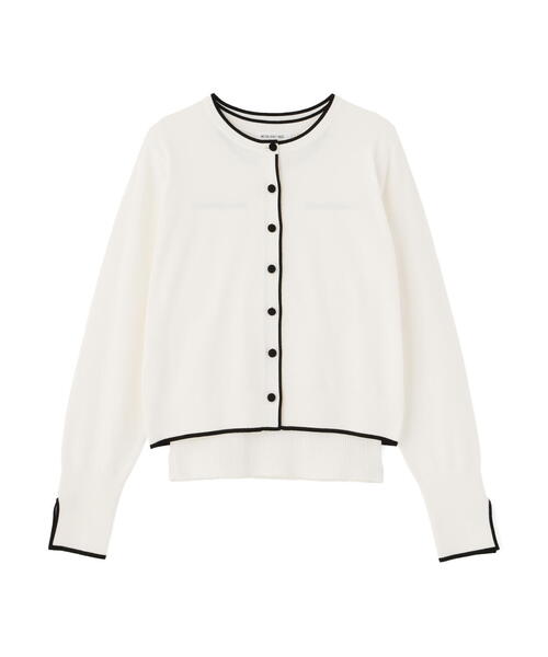 NATURAL BEAUTY BASIC(ナチュラルビューティーベーシック)の「◇クルミボタンバイカラーアンサンブル(カーディガン/ボレロ・レディース・ホワイト系その他/パープル系その他/グリーン系その他3/ブルー系その他6・FREE)」の7枚目の写真