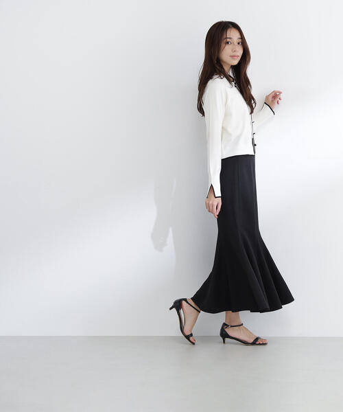 NATURAL BEAUTY BASIC(ナチュラルビューティーベーシック)の「◇クルミボタンバイカラーアンサンブル(カーディガン/ボレロ・レディース・ホワイト系その他/パープル系その他/グリーン系その他3/ブルー系その他6・FREE)」の12枚目の写真