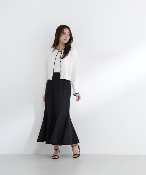 NATURAL BEAUTY BASIC(ナチュラルビューティーベーシック)の「◇クルミボタンバイカラーアンサンブル(カーディガン/ボレロ・レディース・ホワイト系その他/パープル系その他/グリーン系その他3/ブルー系その他6・FREE)」の16枚目の写真