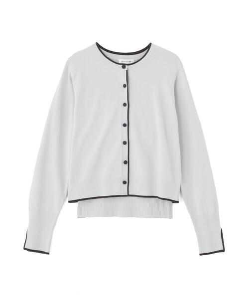 NATURAL BEAUTY BASIC(ナチュラルビューティーベーシック)の「◇クルミボタンバイカラーアンサンブル(カーディガン/ボレロ・レディース・ホワイト系その他/パープル系その他/グリーン系その他3/ブルー系その他6・FREE)」の6枚目の写真