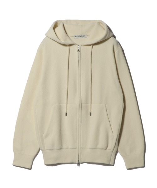 ESTNATION(エストネーション)の「ESTNATION / カシミヤタッチ ジップアップパーカー(パーカー・メンズ・ネイビー/アイボリー/ライトブルー・MEDIUM/SMALL/LARGE)」の17枚目の写真