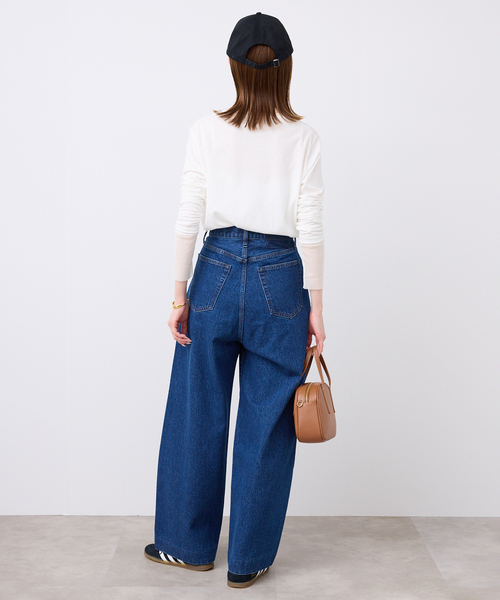 SLOBE IENA(スローブイエナ)の「《追加4》レイヤードフロッキードットスリーブロンTEE(Tシャツ/カットソー・レディース・ホワイト/ブラック・FREE)」の13枚目の写真