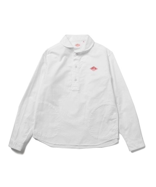 DANTON（ダントン）の「DANTON / oxford ラウンドカラーシャツ（シャツ/ブラウス・レディース・ホワイト・36/34）」の2枚目の写真