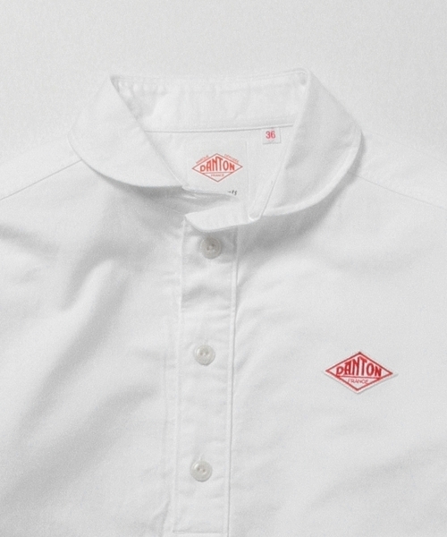 DANTON（ダントン）の「DANTON / oxford ラウンドカラーシャツ（シャツ/ブラウス・レディース・ホワイト・36/34）」の4枚目の写真