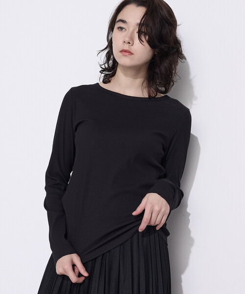 COMME CA Wardrobe（コムサワードローブ）の「綿キュプラベアテレコ プルオーバー（Tシャツ/カットソー・レディース・グレー/ホワイト・FREE）」の18枚目の写真