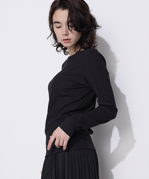 COMME CA Wardrobe（コムサワードローブ）の「綿キュプラベアテレコ プルオーバー（Tシャツ/カットソー・レディース・グレー/ホワイト・FREE）」の19枚目の写真