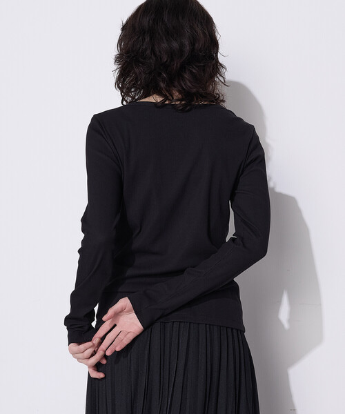 COMME CA Wardrobe（コムサワードローブ）の「綿キュプラベアテレコ プルオーバー（Tシャツ/カットソー・レディース・グレー/ホワイト・FREE）」の20枚目の写真