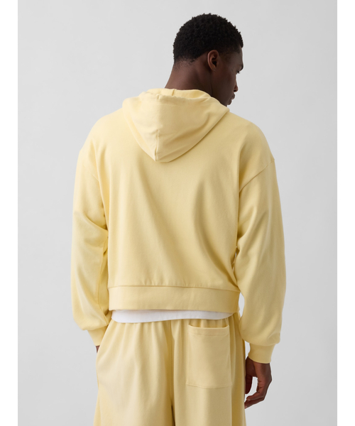 GAP(ギャップ)の「ヴィンテージソフト フレンチテリー オーバーサイズ GAPロゴ ジップアップパーカー(パーカー・メンズ・ネイビー/ブラック/ホワイト/イエロー・XS/M/XL/S/L)」の21枚目の写真