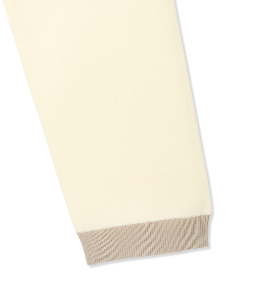 A/C DESIGN BY ALPHA CUBIC（エーシーデザインバイアルファキュービック）の「バイカラーニットカーディガン【洗える】（カーディガン/ボレロ・レディース・ネイビー/オフホワイト・M/L）」の13枚目の写真