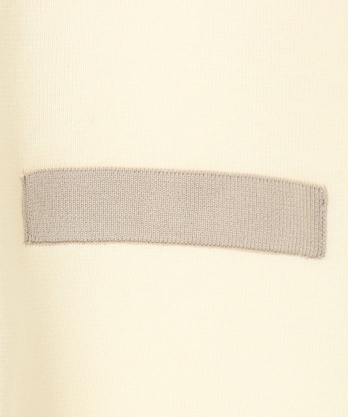 A/C DESIGN BY ALPHA CUBIC（エーシーデザインバイアルファキュービック）の「バイカラーニットカーディガン【洗える】（カーディガン/ボレロ・レディース・ネイビー/オフホワイト・M/L）」の14枚目の写真