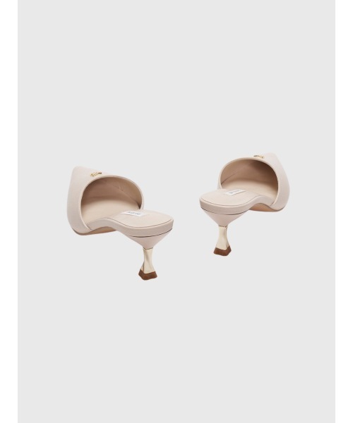 EIMY ISTOIRE（エイミーイストワール）の「ロゴモチーフポイントテッドミュール（サンダル・レディース・アイボリー/ブラック・L/M/S）」の4枚目の写真