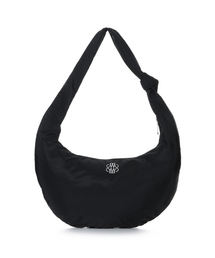 NICOLE NYLON SHOULDER KNOT BAG_BLACK