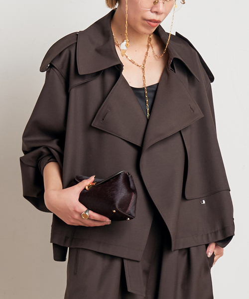 MINITZ/ミニッツ】別注SHORT TRENCH JACKET（トレンチコート）｜MINITZ