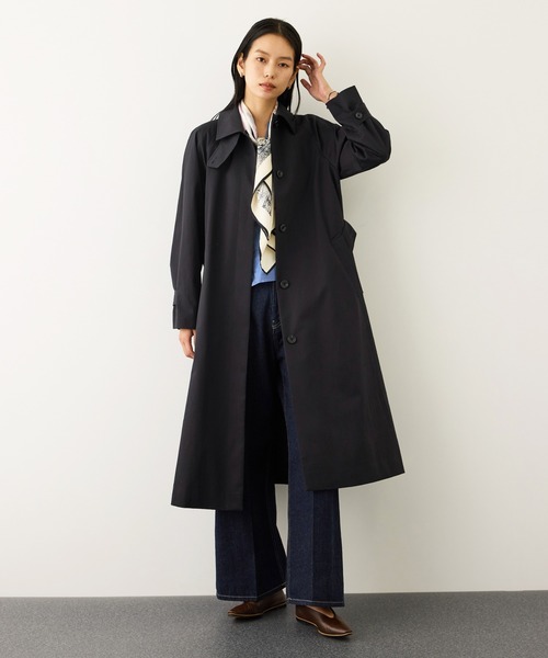 ツイルクロス ステンカラースプリングコート（ステンカラーコート