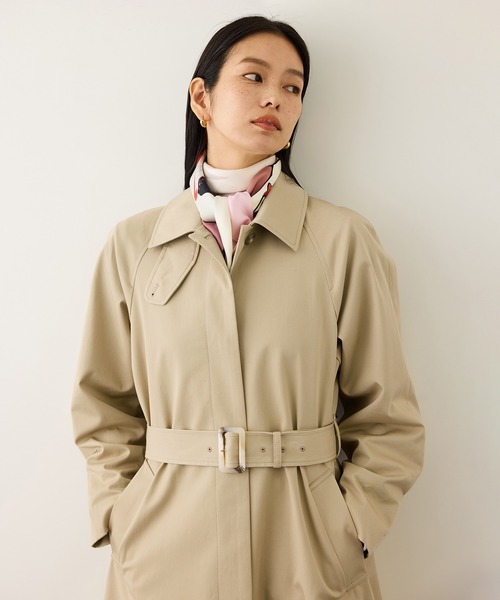 ROPE'（ロペ）の「ツイルクロス ステンカラースプリングコート（ステン