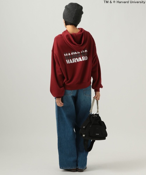 Russell Athletic（ラッセルアスレティック）の「【RUSSELL ATHLETIC (ラッセルアスレティック）】別注カレッジフーディー（スウェット・レディース・オフホワイト/ボルドー・FREE）」の20枚目の写真