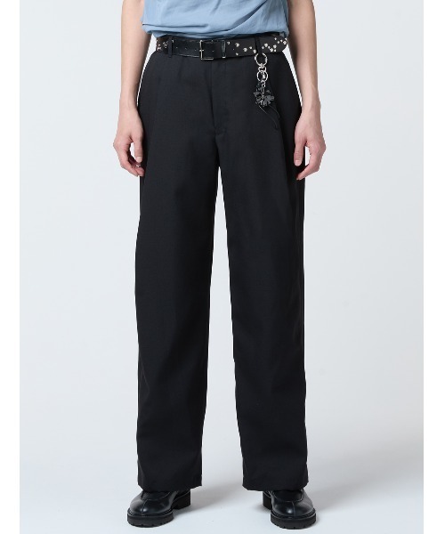 SHOOP (シュープ)の「SHOOP BIG TACK TROUSERS (SHSS26002)(スラックス・メンズ・ブラック・MEDIUM/LARGE/SMALL)」の2枚目の写真