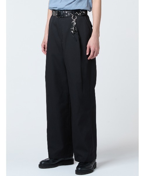 SHOOP (シュープ)の「SHOOP BIG TACK TROUSERS (SHSS26002)(スラックス・メンズ・ブラック・MEDIUM/LARGE/SMALL)」の3枚目の写真