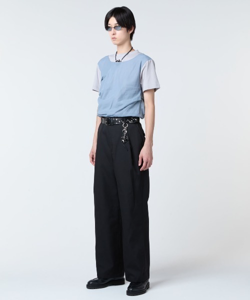 SHOOP (シュープ)の「SHOOP BIG TACK TROUSERS (SHSS26002)(スラックス・メンズ・ブラック・MEDIUM/LARGE/SMALL)」の6枚目の写真