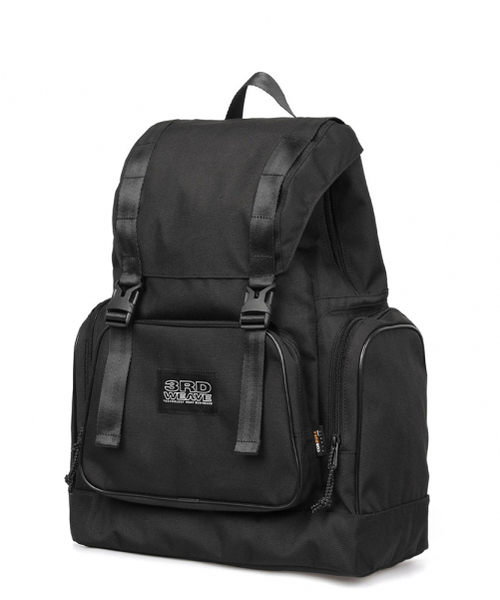 THIRDWEAVE（サードウェーブ）の「3 POCKET BACKPACK / BLACK（バックパック/リュック・メンズ・ブラック・FREE）」の2枚目の写真