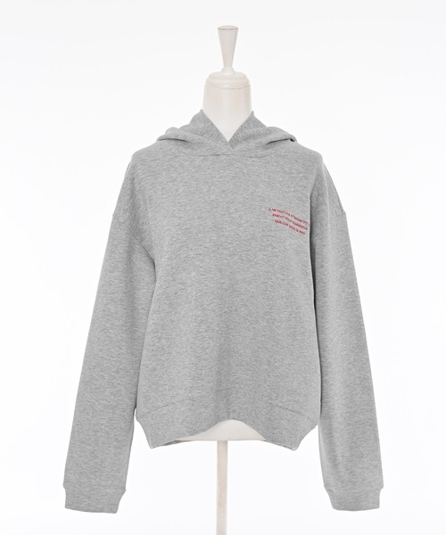 Narcissus（ナルシス）の「ダンボール刺繍パーカー/配色（パーカー・レディース・ネイビー/グレー・FREE）」の11枚目の写真