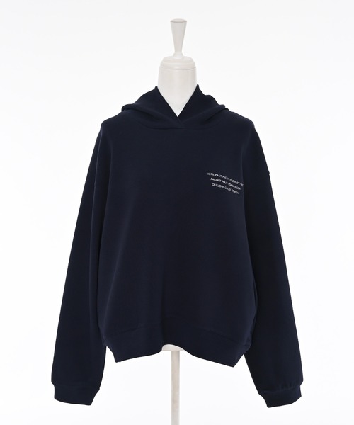 Narcissus（ナルシス）の「ダンボール刺繍パーカー/配色（パーカー・レディース・ネイビー/グレー・FREE）」の17枚目の写真