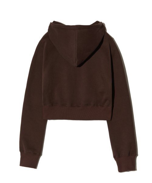 PIECEMAKER(ピースメーカー)の「BF PIECE CROP ZIP HOODIE (BROWN)(パーカー・レディース・その他・FREE)」の4枚目の写真