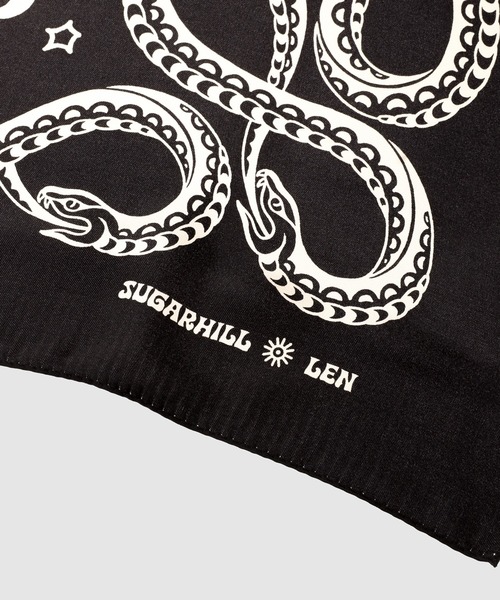 SUGARHILL（シュガーヒル）の「SILK SCARF（バンダナ/スカーフ・メンズ・ワインレッド/ブラック/その他・0）」の5枚目の写真