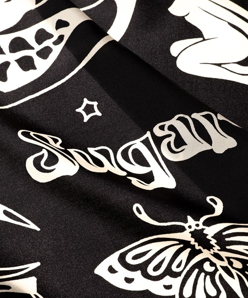 SUGARHILL（シュガーヒル）の「SILK SCARF（バンダナ/スカーフ・メンズ・ワインレッド/ブラック/その他・0）」の6枚目の写真