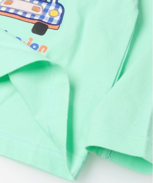 Moujonjon（ムージョンジョン）の「動物プリント長袖Tシャツ（Tシャツ/カットソー・キッズ・ライトグリーン/ホワイト・130/120/110/100/90/80）」の8枚目の写真