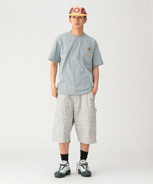 BEAMS(ビームス)の「プリント ダブルニーショーツ【ワイドストレートフィット】(その他パンツ・メンズ・カモフラージュ/レオパード・XL/L/M/S)」の9枚目の写真