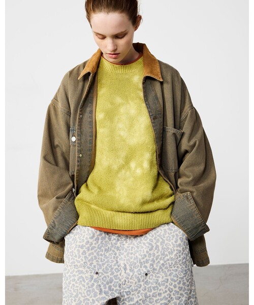 BEAMS(ビームス)の「プリント ダブルニーショーツ【ワイドストレートフィット】(その他パンツ・メンズ・カモフラージュ/レオパード・XL/L/M/S)」の4枚目の写真