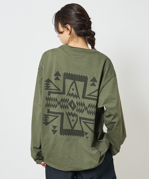 PENDLETON（ペンドルトン）の「【PENDLETON/ペンドルトン】CALCULO /カルキュロ/吸水速乾/Jersey/ロングスリーズTシャツ（Tシャツ/カットソー・メンズ・スモークピンク/オフホワイト/カーキ/サックスブルー/ブラック・L/M）」の3枚目の写真