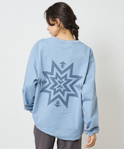 PENDLETON（ペンドルトン）の「【PENDLETON/ペンドルトン】CALCULO /カルキュロ/吸水速乾/Jersey/ロングスリーズTシャツ（Tシャツ/カットソー・メンズ・スモークピンク/オフホワイト/カーキ/サックスブルー/ブラック・L/M）」の4枚目の写真