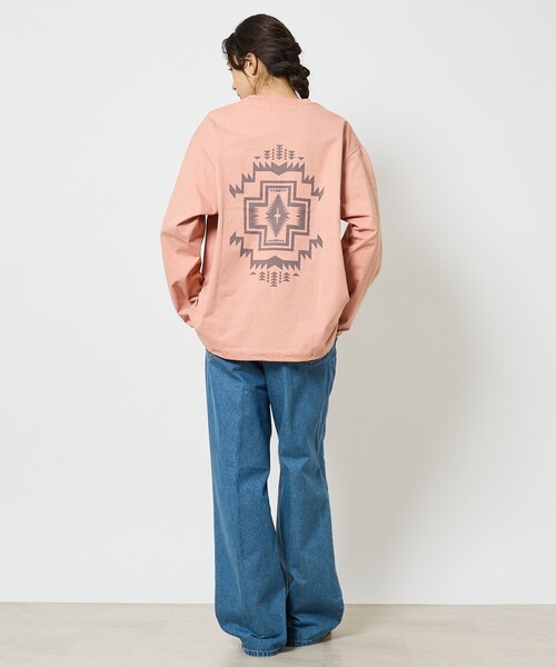 PENDLETON（ペンドルトン）の「【PENDLETON/ペンドルトン】CALCULO /カルキュロ/吸水速乾/Jersey/ロングスリーズTシャツ（Tシャツ/カットソー・メンズ・スモークピンク/オフホワイト/カーキ/サックスブルー/ブラック・L/M）」の12枚目の写真