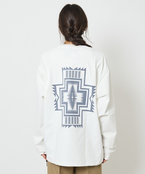 PENDLETON(ペンドルトン)の「【PENDLETON/ペンドルトン】CALCULO /カルキュロ/吸水速乾/Jersey/ロングスリーズTシャツ(Tシャツ/カットソー・メンズ・スモークピンク/オフホワイト/カーキ/サックスブルー/ブラック・L/M)」の11枚目の写真