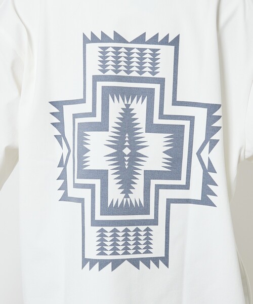 PENDLETON(ペンドルトン)の「【PENDLETON/ペンドルトン】CALCULO /カルキュロ/吸水速乾/Jersey/ロングスリーズTシャツ(Tシャツ/カットソー・メンズ・スモークピンク/オフホワイト/カーキ/サックスブルー/ブラック・L/M)」の12枚目の写真