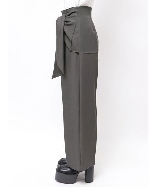 MURUA（ムルーア）の「ウエストデザインワイドパンツ（その他パンツ・レディース・ブラック/グレー・1/2）」の14枚目の写真