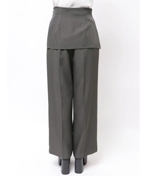 MURUA（ムルーア）の「ウエストデザインワイドパンツ（その他パンツ・レディース・ブラック/グレー・1/2）」の15枚目の写真