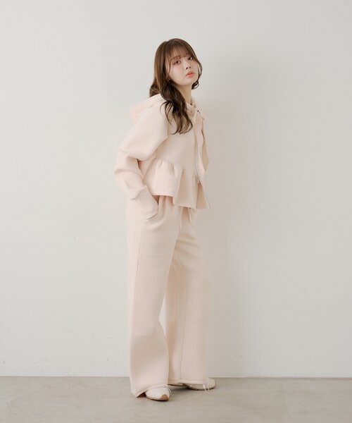 Chico（チコ）の「【SALON by Chico/セットアップ対応】ダブルタックスウェットストレートパンツ（その他パンツ・レディース・グレー/ピンク/アイボリー・FREE）」の17枚目の写真