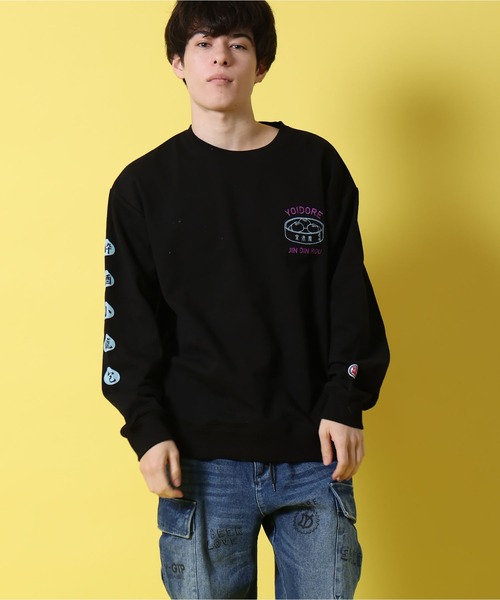 JACKROSE（ジャックローズ）の「YOIDORE ｼﾞﾝﾃﾞｨﾝﾛｳ ｺﾗﾎﾞ ｸﾙｰﾈｯｸｽｳｪｯﾄ（スウェット・メンズ・ライトグレー/ブラック・M/XL/L）」の16枚目の写真