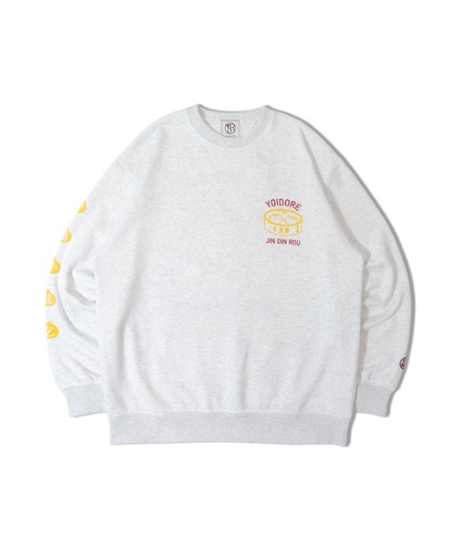 JACKROSE（ジャックローズ）の「YOIDORE ｼﾞﾝﾃﾞｨﾝﾛｳ ｺﾗﾎﾞ ｸﾙｰﾈｯｸｽｳｪｯﾄ（スウェット・メンズ・ライトグレー/ブラック・M/XL/L）」の4枚目の写真