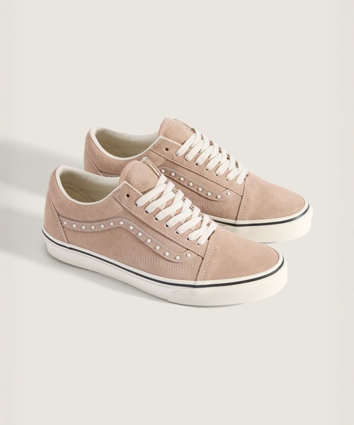 VANS(バンズ)の「オールドスクール パール / Old Skool Pearls Warm Taupe VN000E8WE2V1(スニーカー・メンズ・ベージュ・5/12/11/10.5/10/9.5/9/8.5/8/7.5/7/6.5/6/5.5)」の2枚目の写真