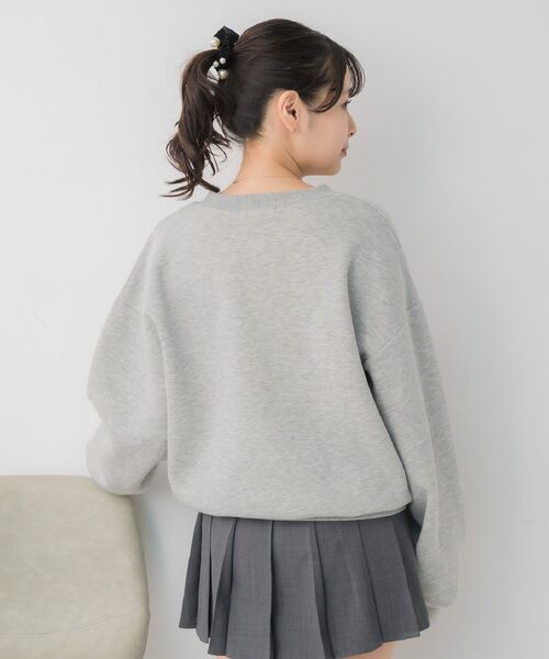 ems excite（エムズエキサイト）の「フラワーロゴトレーナー（Tシャツ/カットソー・レディース・ナチュラル/ダークグレー/ダークブルー・FREE）」の10枚目の写真