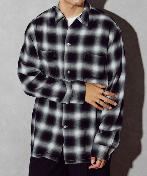 TOWNCRAFT(タウンクラフト)の「【TOWN CRAFT】60 loop collar shirt(シャツ/ブラウス・メンズ・グレー/ブラック/ダークグレー/グリーン・S/M/L)」の8枚目の写真
